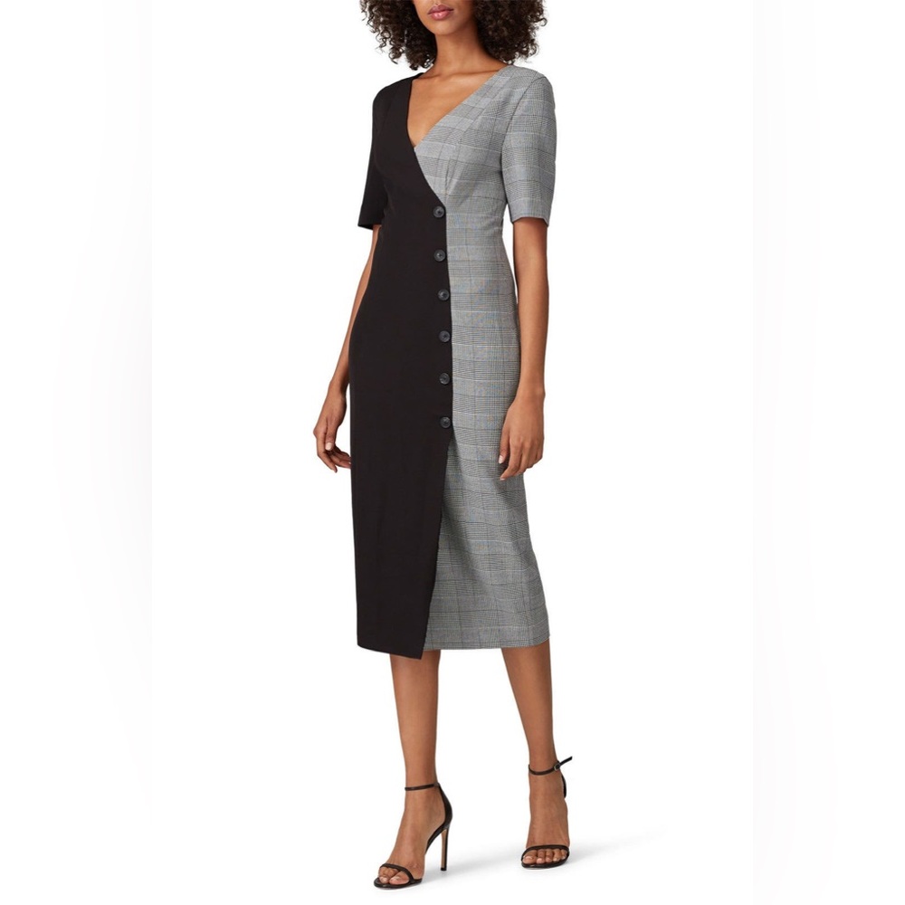 Fame & Partners Everly Dress in‎ Black & Plaid
